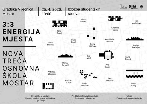 3:3 Energija mjesta - Izložba studentskih radova