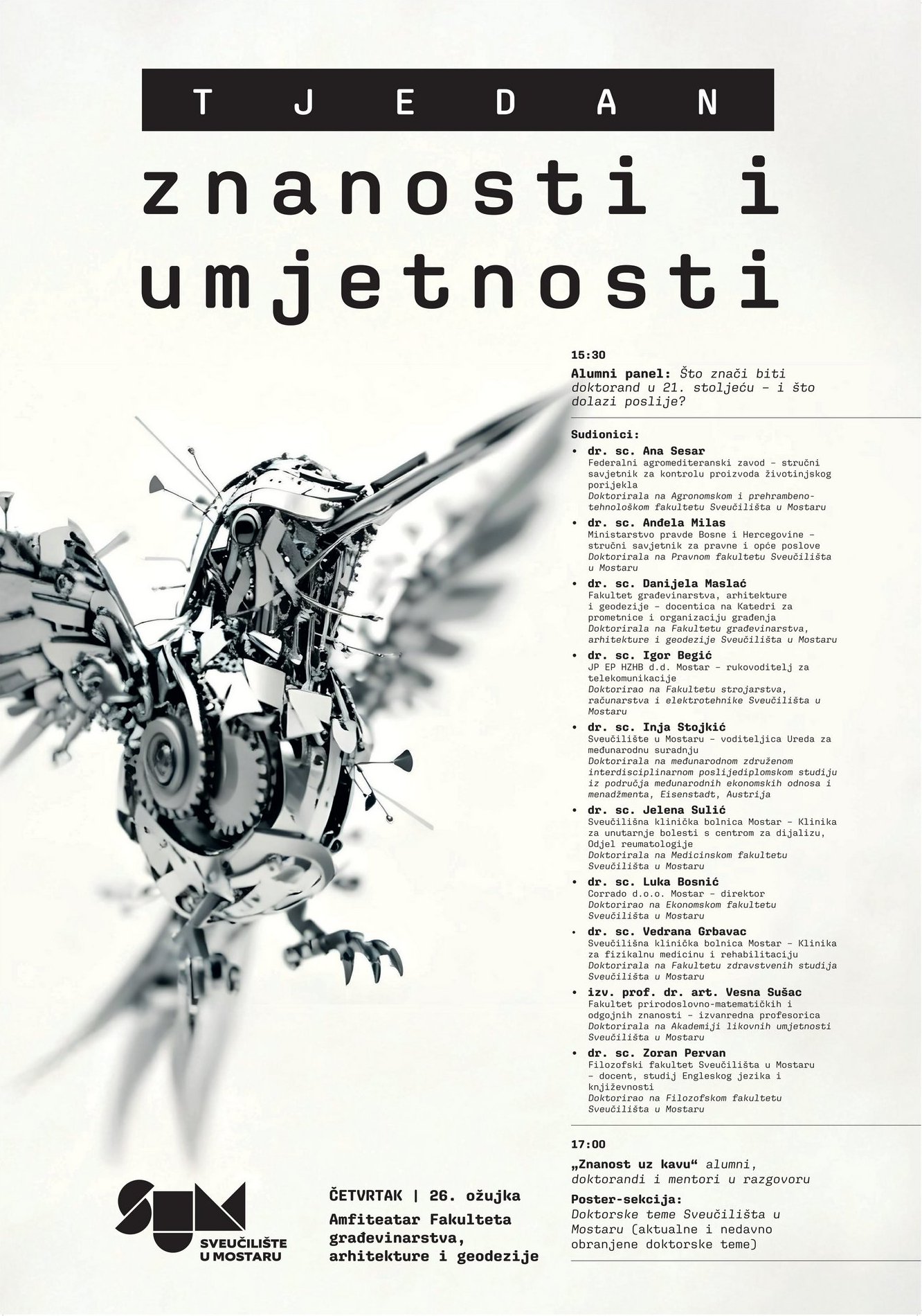 Alumni panel Što znači biti doktorand u 21. stoljeću i što dolazi poslije?