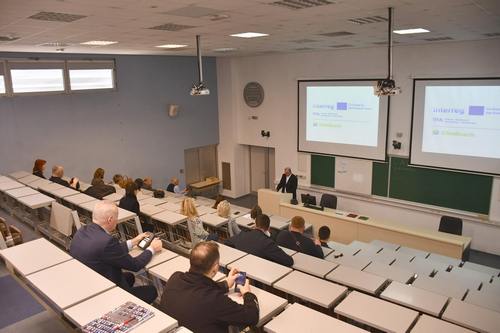 Predstavljanje projekta ClimBeach na znanstvenom predavanju pri FGAG SUM