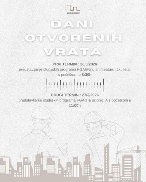 najava dana otvorenih vrata FGAG-A 2026