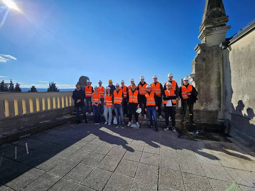 terenska nastava - Posjet gradilištu gimnazije u Širokom Brijegu