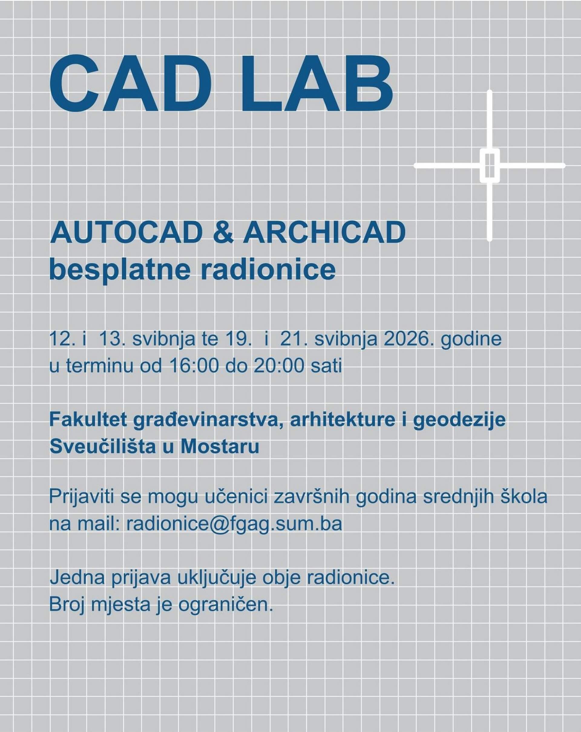 CAD LAB: AUTOCAD & ARCHICAD besplatne radionice