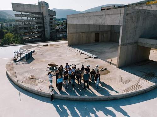 Terenska nastava - Obilazak gradilišta Hrvatskog narodnog kazališta u Mostaru